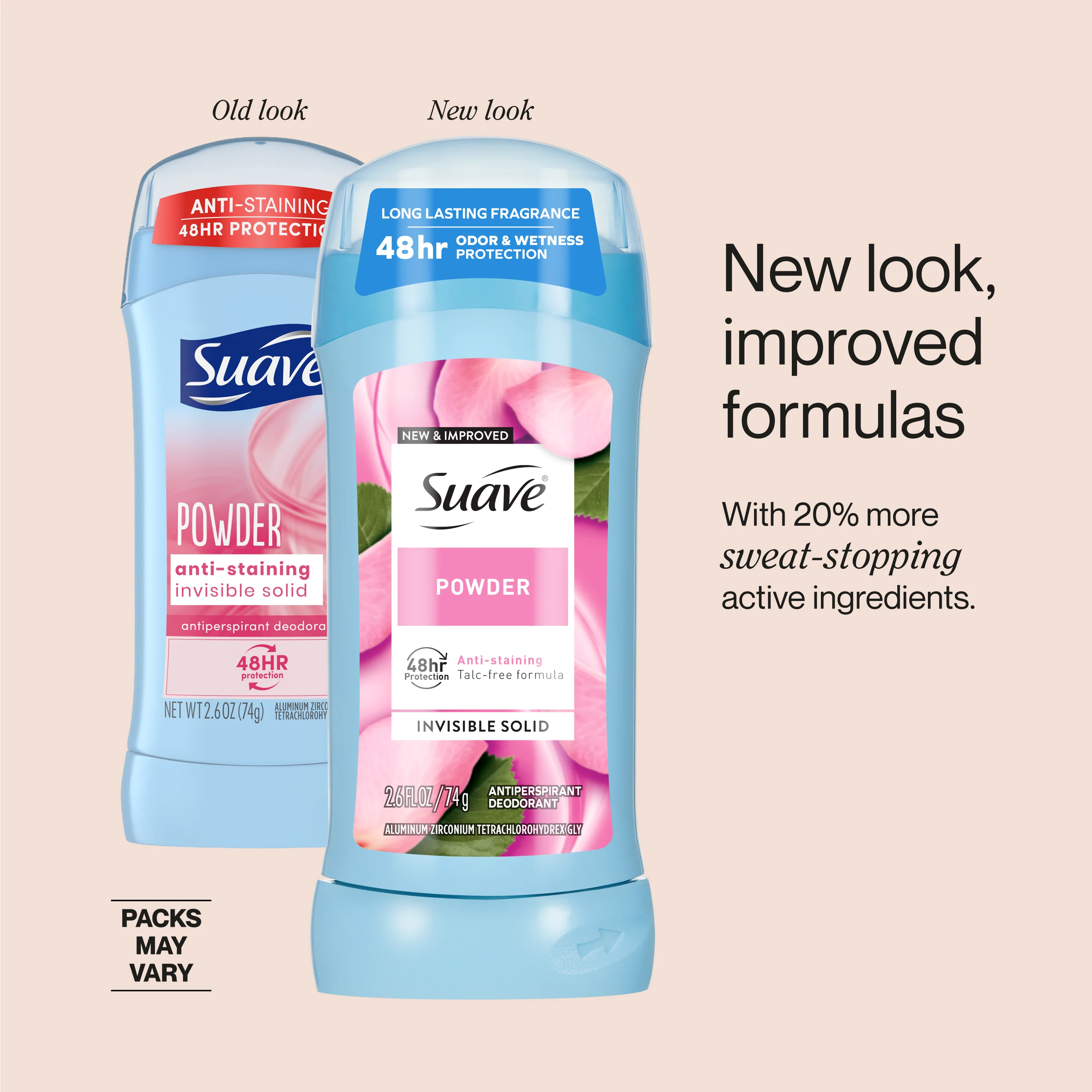 Solid Powder Powder Invisible Solid Antiperspirant Deodorant Stick - Suave Brands Co.