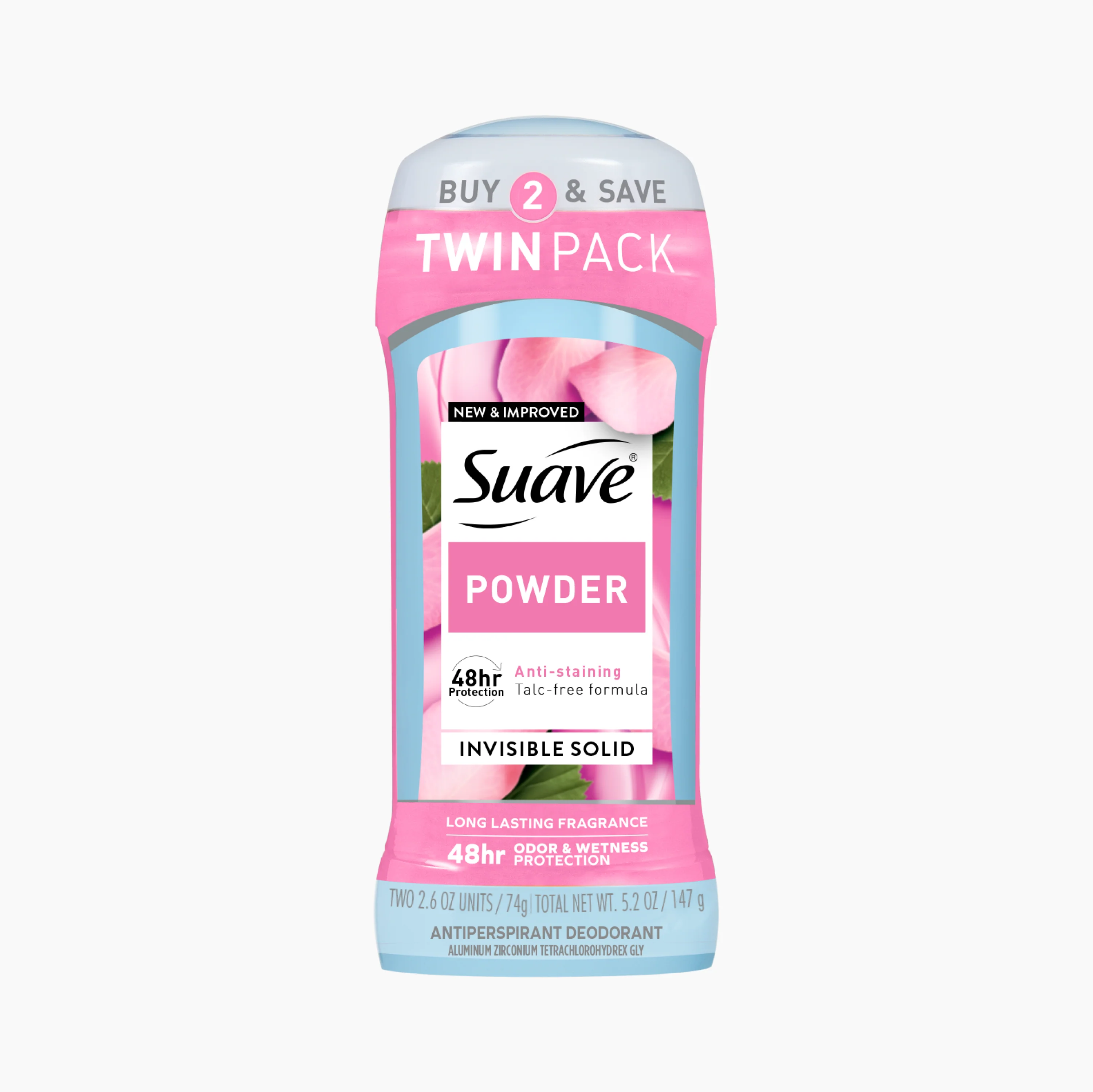 Invisble Solid Powder Invisible Solid Antiperspirant Deodorant Stick - Suave Brands Co.
