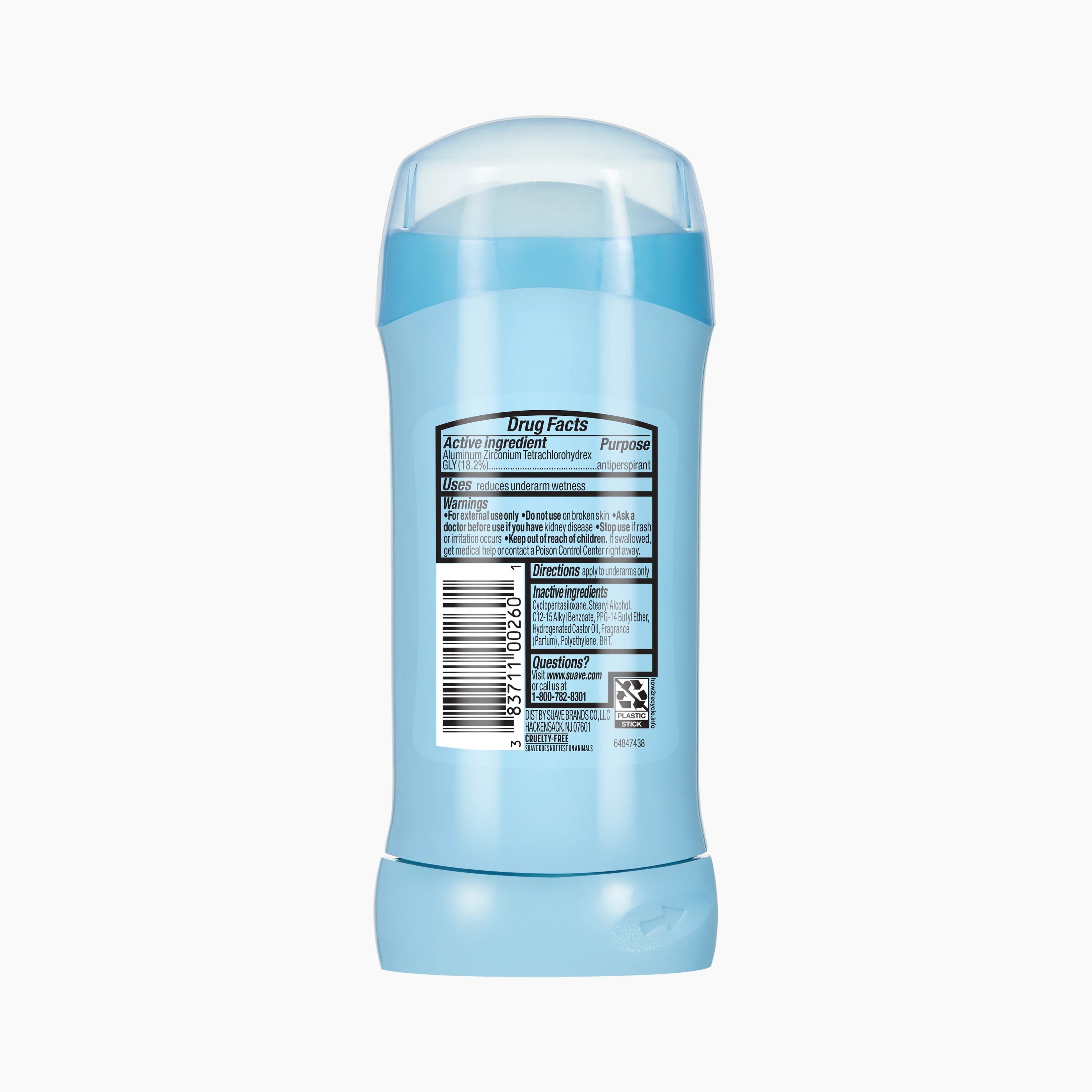 Invisble Solid Aloe & Rosewater Invisible Solid Antiperspirant Deodorant Stick - Suave ...